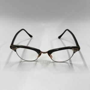 **FRAME ONLY** Vintage Art-Craft U.S.A. Cateye Browline Eyeglasses Alum‎